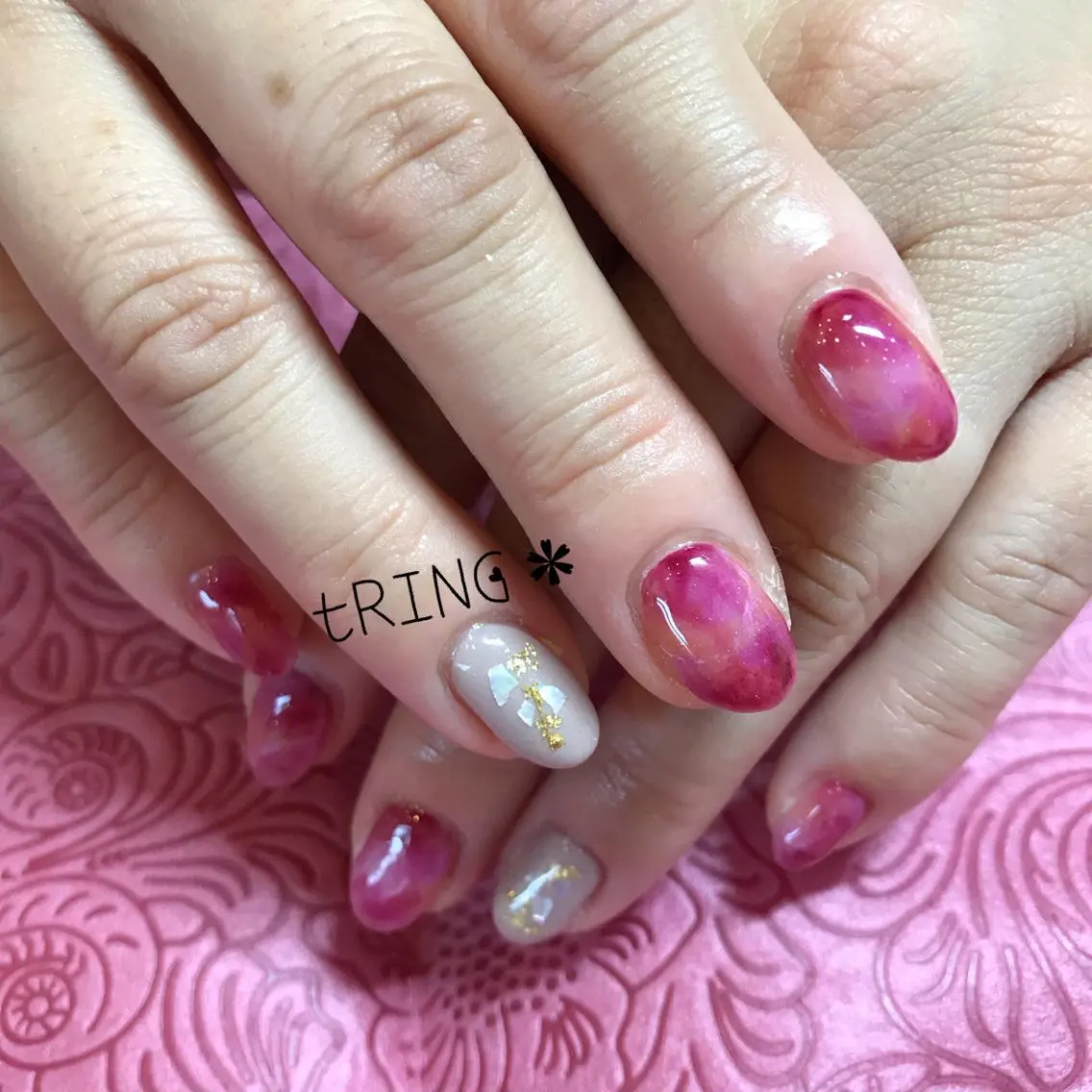 ネイル ハンドネイル tRING* しいの木台のネイルデザイン