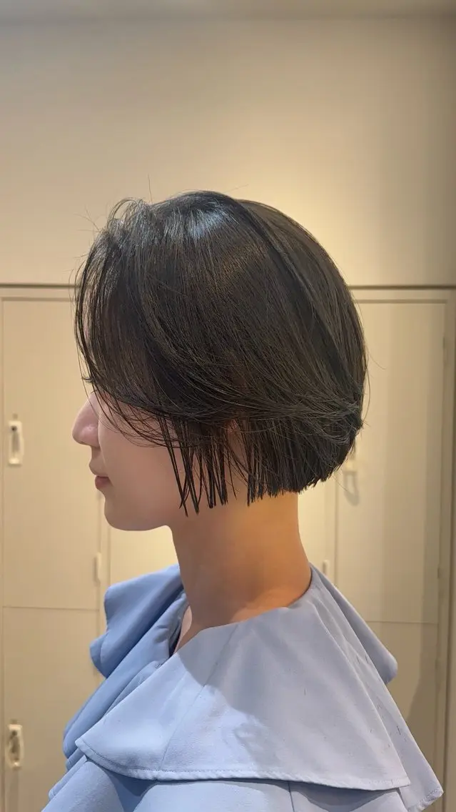 ショート レイヤーカット カット ヘアカラー プチプラで可愛く☆ 髪質改善　こうきのヘアスタイル