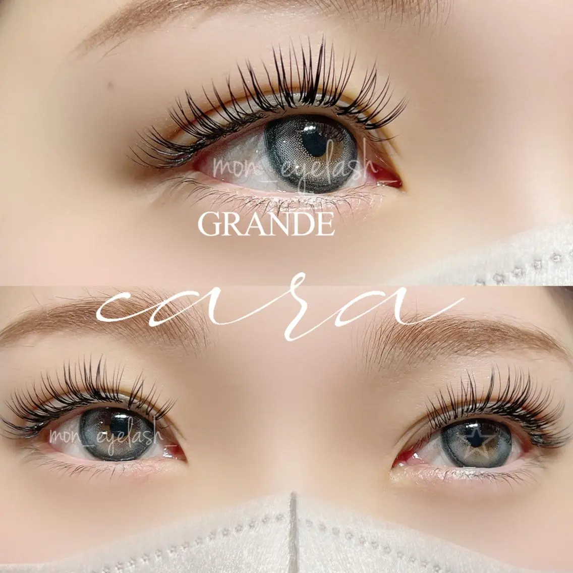 マツエク・マツパ アイブロウ バインドロック マツエク GRANDEcara 栄 Miki🍀のマツエク・マツパデザイン