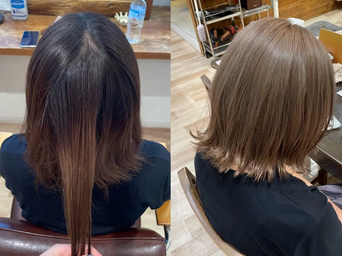 ミディアム カラー コトミ【メンズ】 【曲がる縮毛矯正】のヘアスタイル