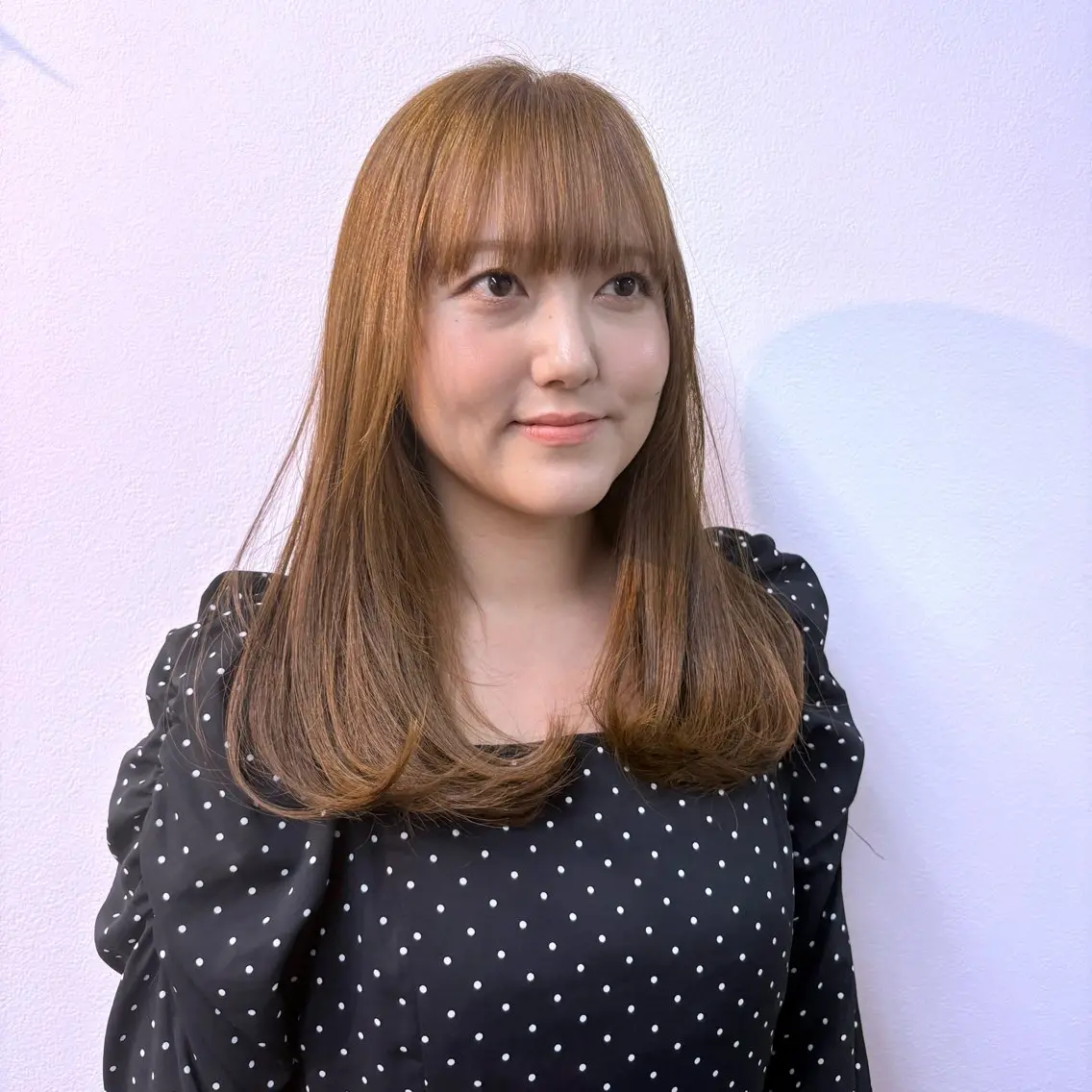 セミロング 髪質改善 縮毛矯正 hama yukiのヘアスタイル