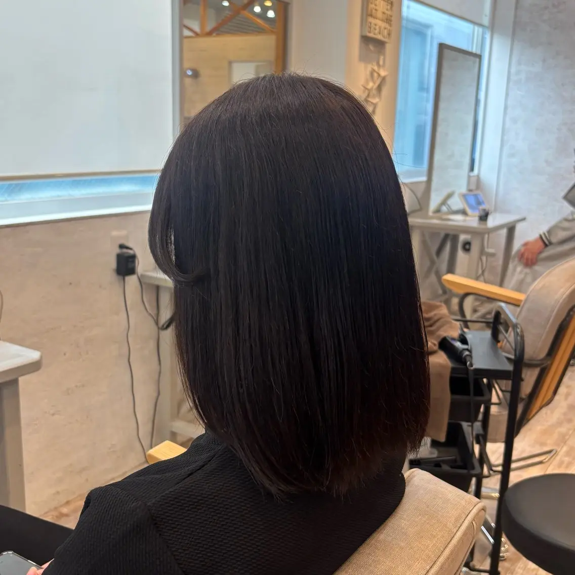 カラー 黒髪 ブラウンカラー ダークブラウン 星来 ...のヘアスタイル