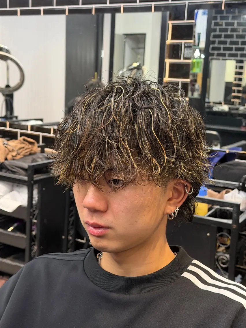 【人気No.1🔥】フルメニュー🔥✨カット✂️➕メッシュ💫➕似合わせパーマ🌀✨の写真