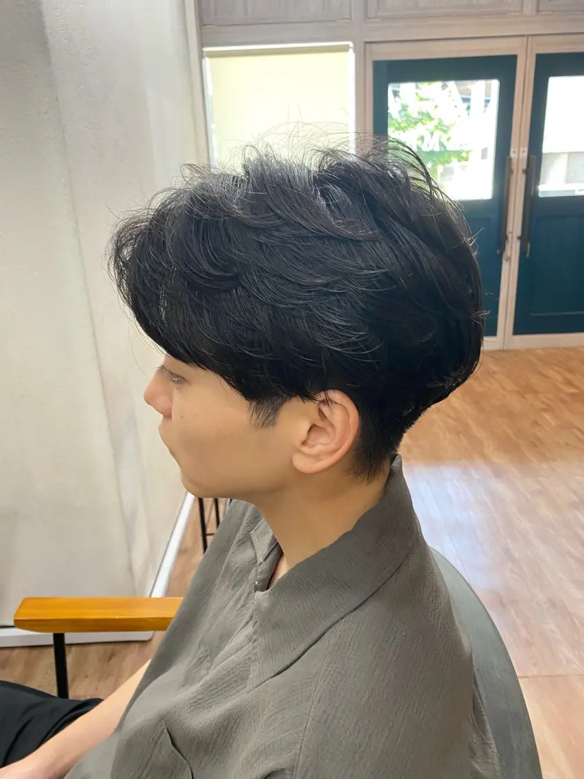 パーマ メンズ カット ヘアカラー パーマ 野呂 隼人のヘアスタイル