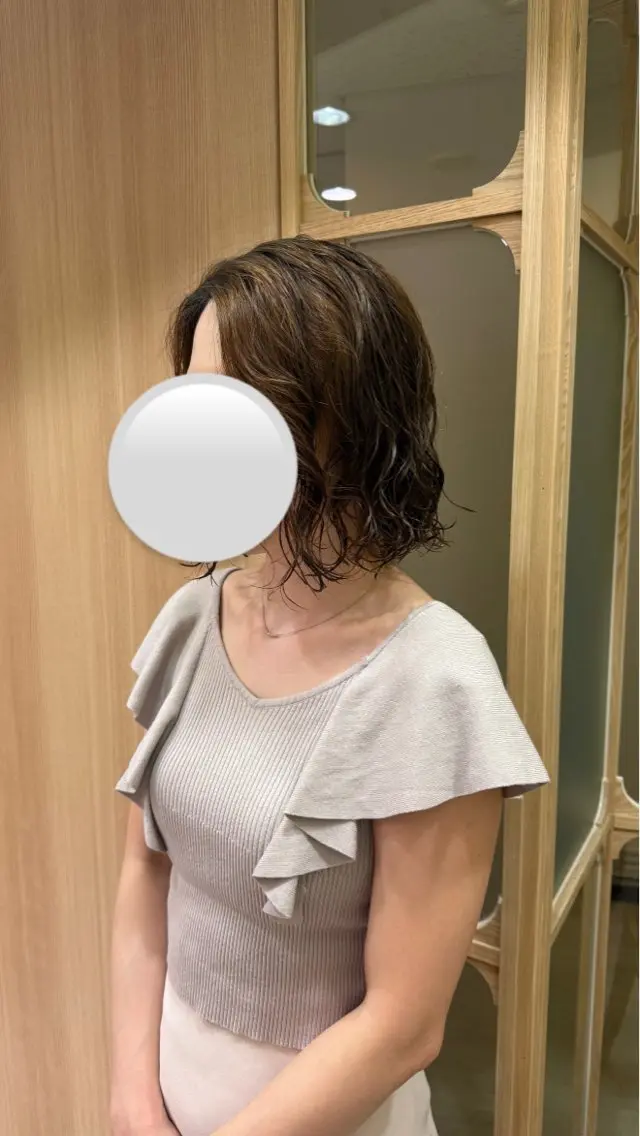 ショート パーマ 顔周りカット RosierBlue 工藤のヘアスタイル
