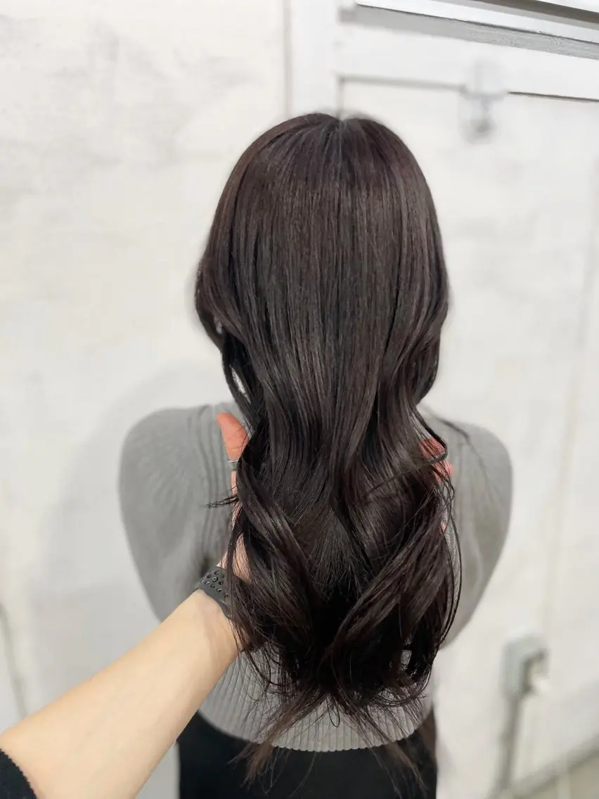 ロング ケアカラー レイヤーカット 池袋髪質改善 タニグチのヘアスタイル