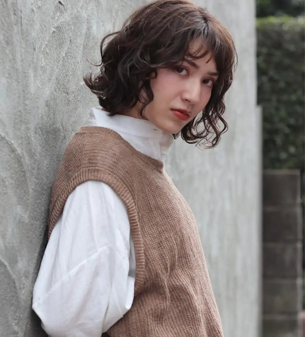ミディアム カラー アッシュ 浅岡 昭汰のヘアスタイル