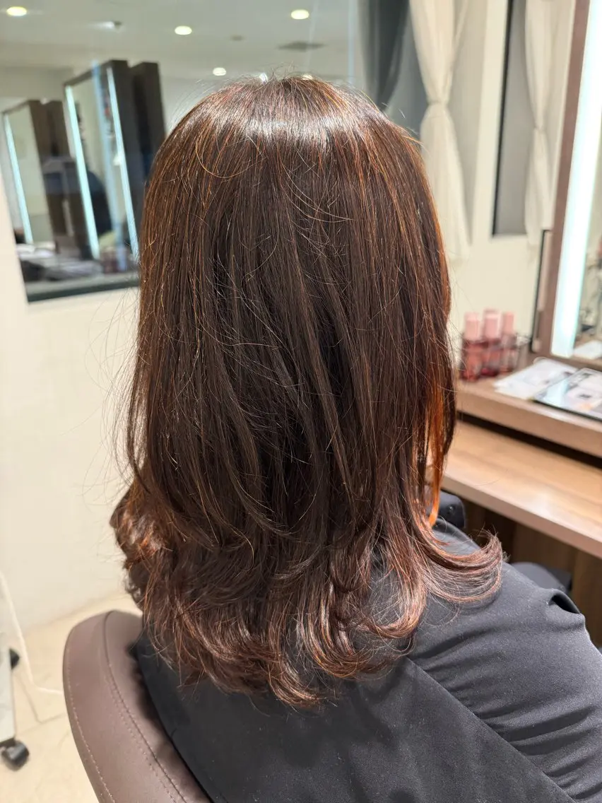 ミディアム みつはし かずやのヘアスタイル