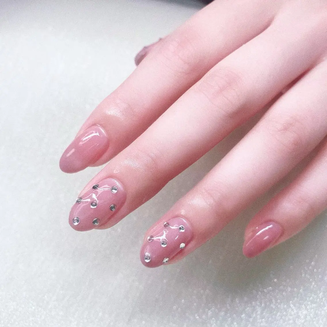 ネイル ストーンネイル ハンドネイル Nailist suzuのネイルデザイン