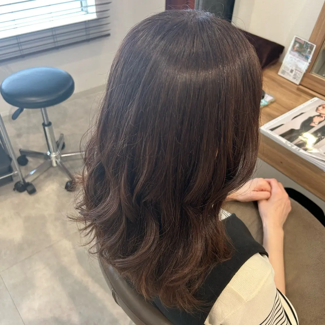カラー ヘアカラー トリートメント 渡邊 玲来のヘアスタイル