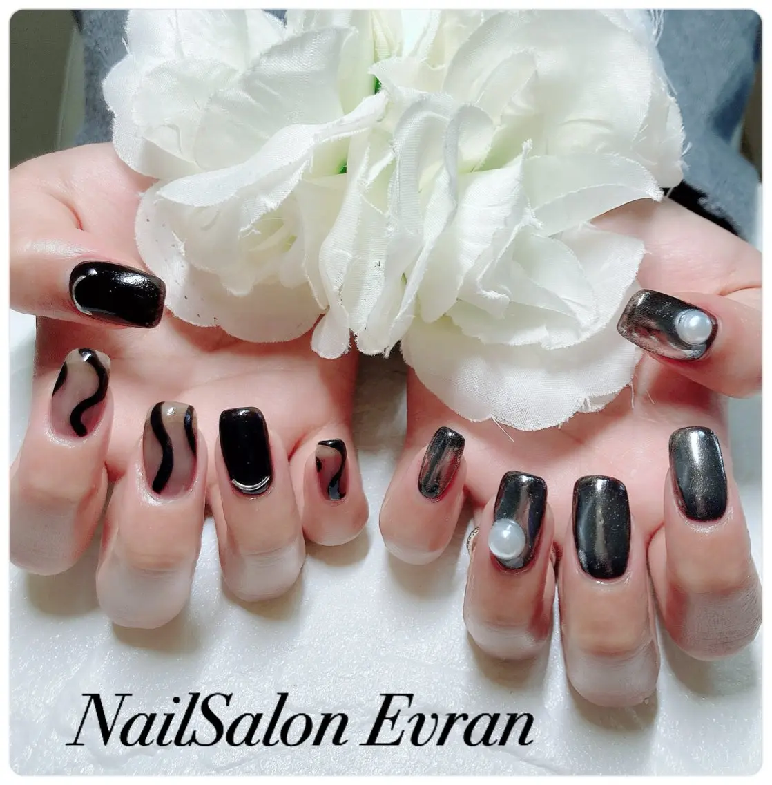 ネイル アートネイル ジェルネイル ワンカラーネイル シンプルネイル ハンドネイル Nail salon Evranのネイルデザイン