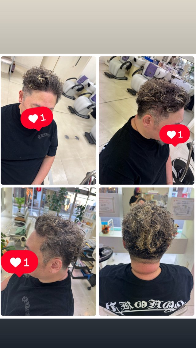 パーマ メンズ メンズパーマ タカハシ リナのヘアスタイル