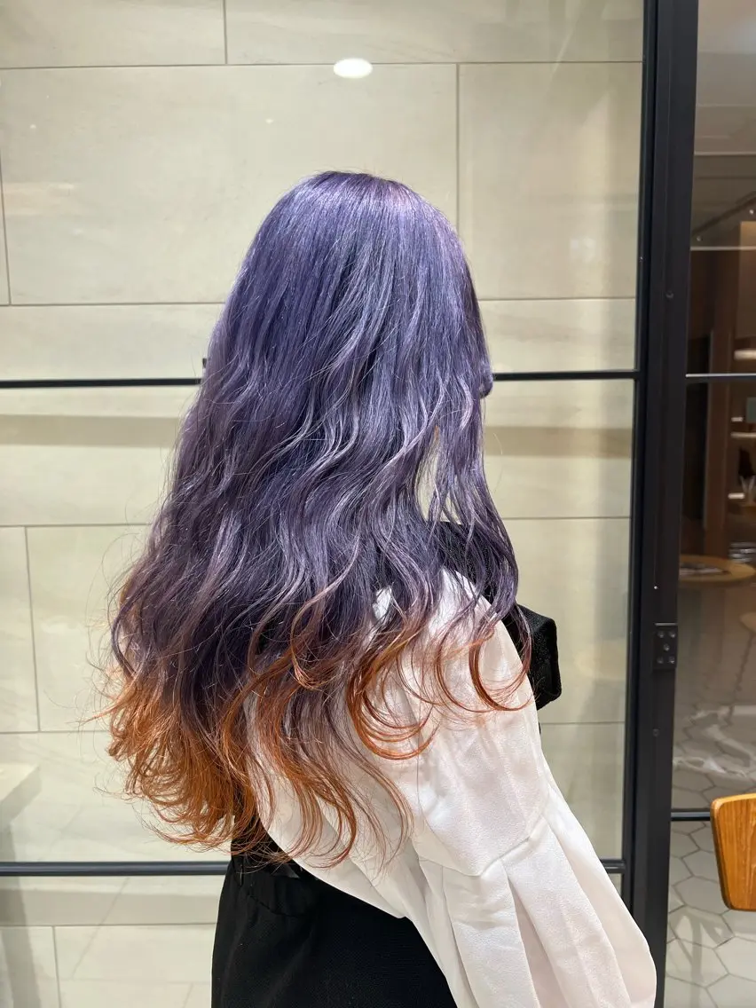 ロング カラー デザインカラー 似合わせカット 似合わせカラー/ヘア セット💐本多恵美のヘアスタイル