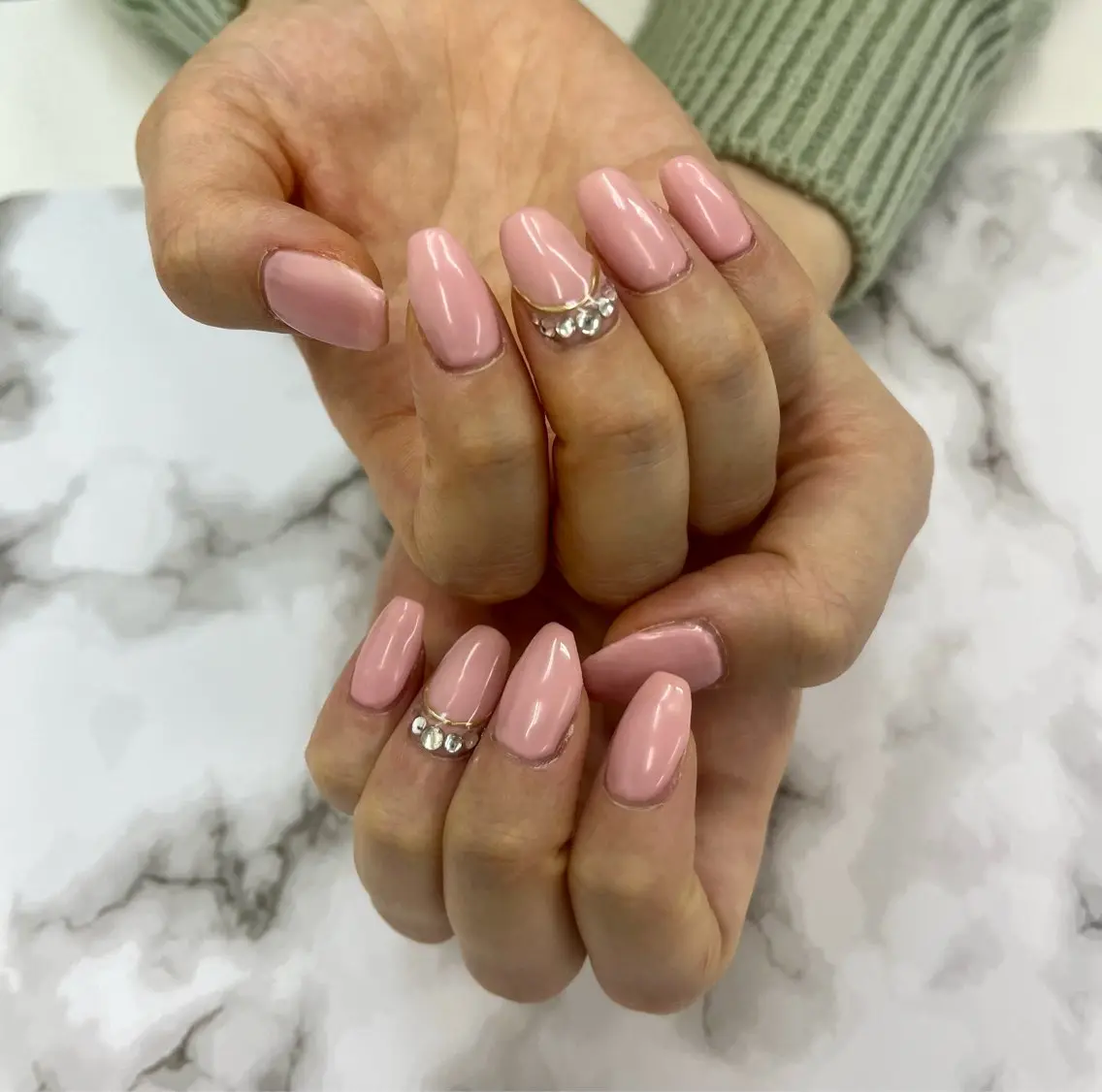 ネイル ピンク Nail salon Merryのネイルデザイン