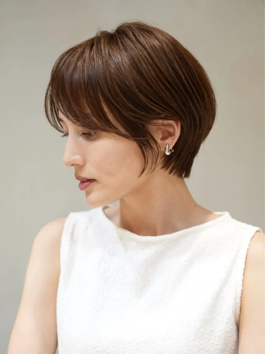 ショート カラー ヘアカラー 髪質改善カラー ショートボブ専門のヘアスタイル