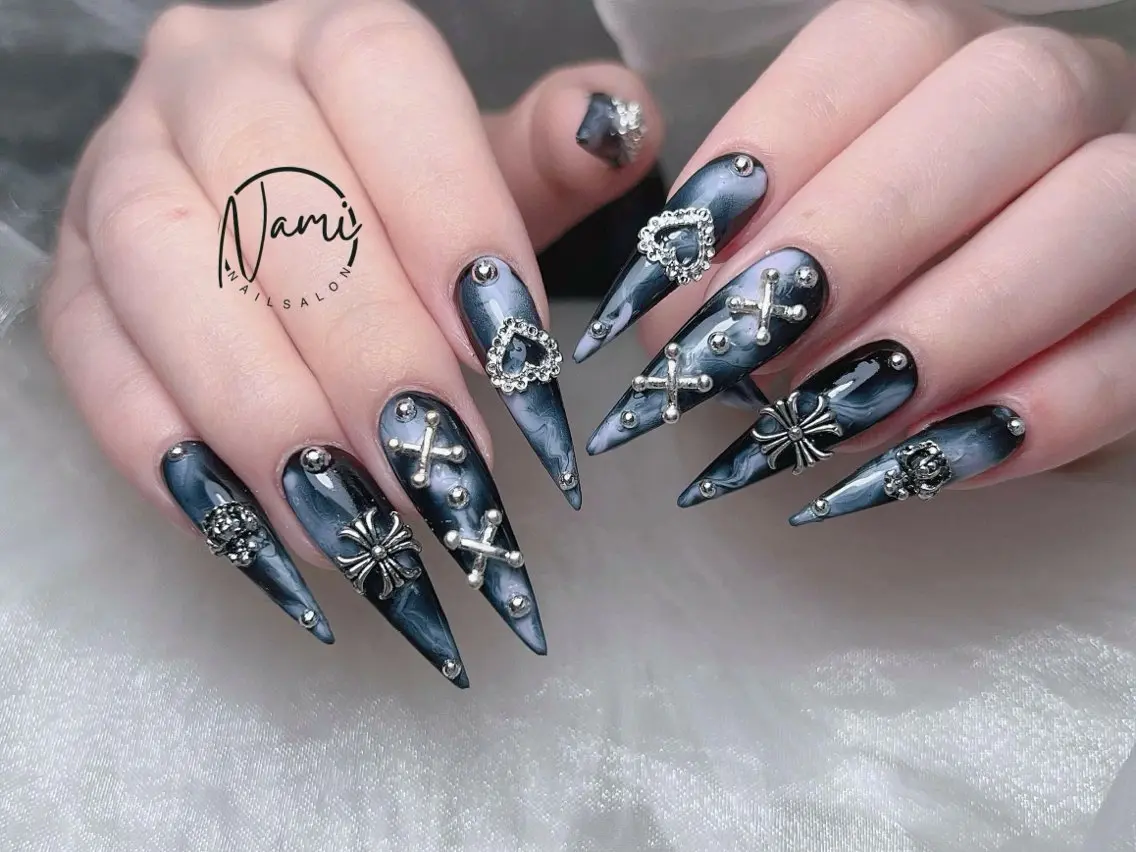 ネイル 長さ出し ガーリー 韓国ネイル ロングネイル 持ち込み Nami nail salonのネイルデザイン