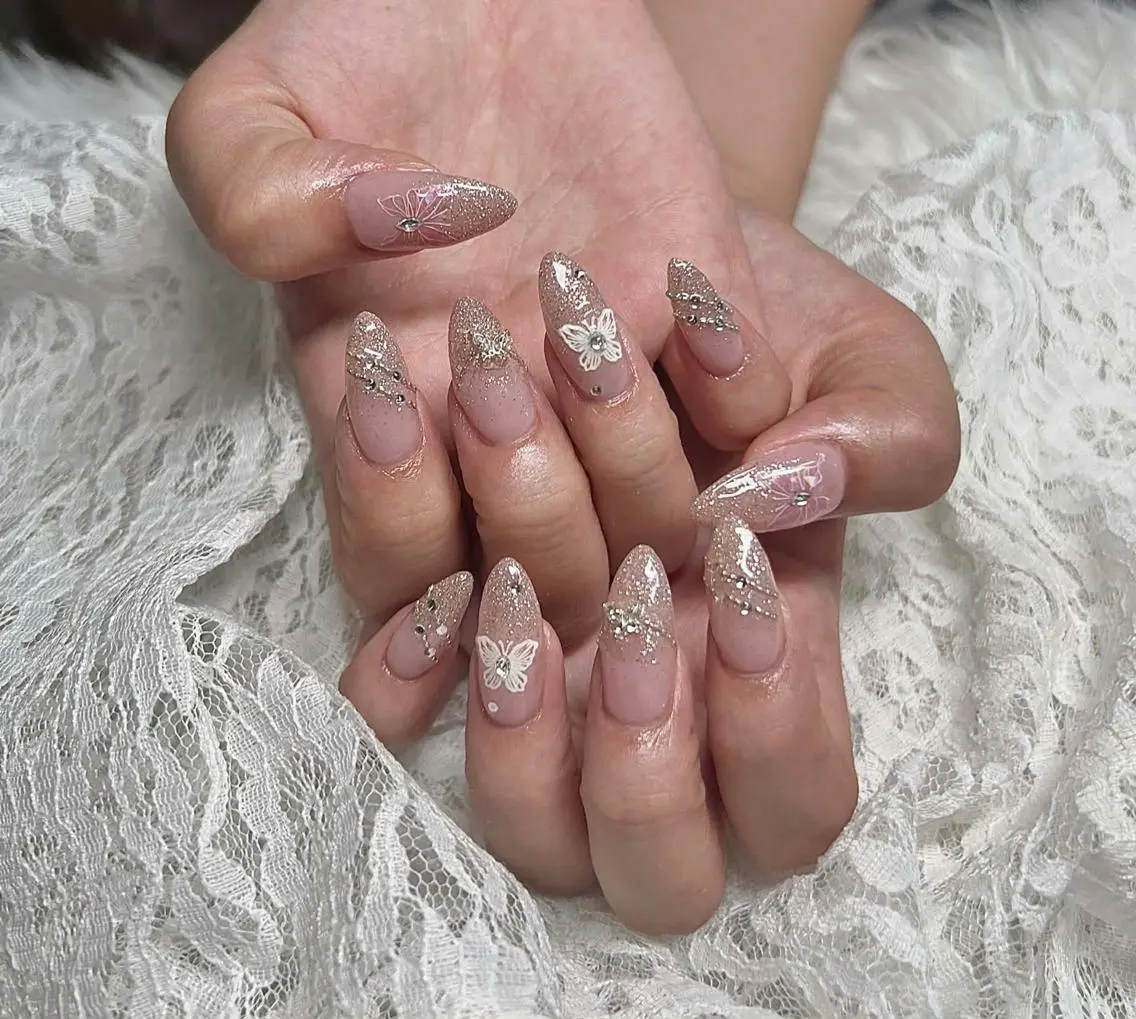 ネイル フレンチネイル ジェルネイル ハロウィン 韓国ネイル マグネットネイル ハンドネイル H.baby Nail Salonのネイルデザイン