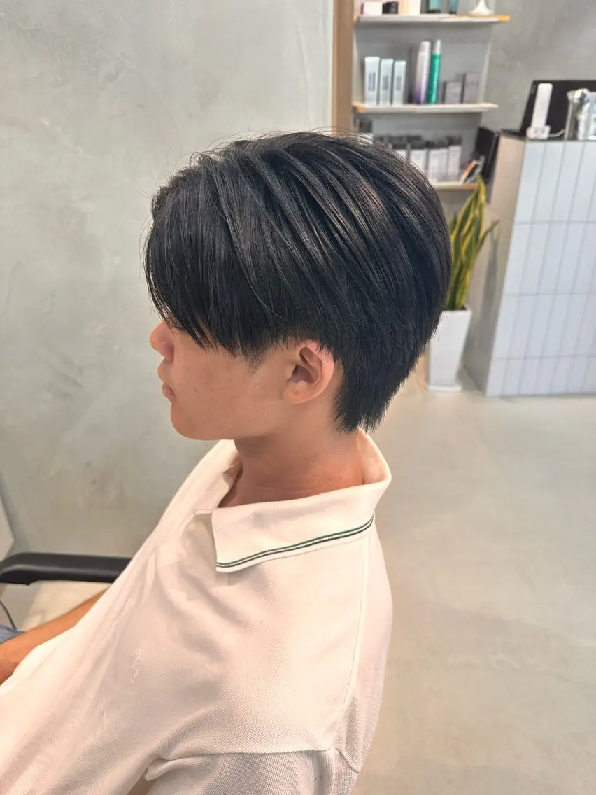ショート メンズ センターパート 小野寺 隼のヘアスタイル