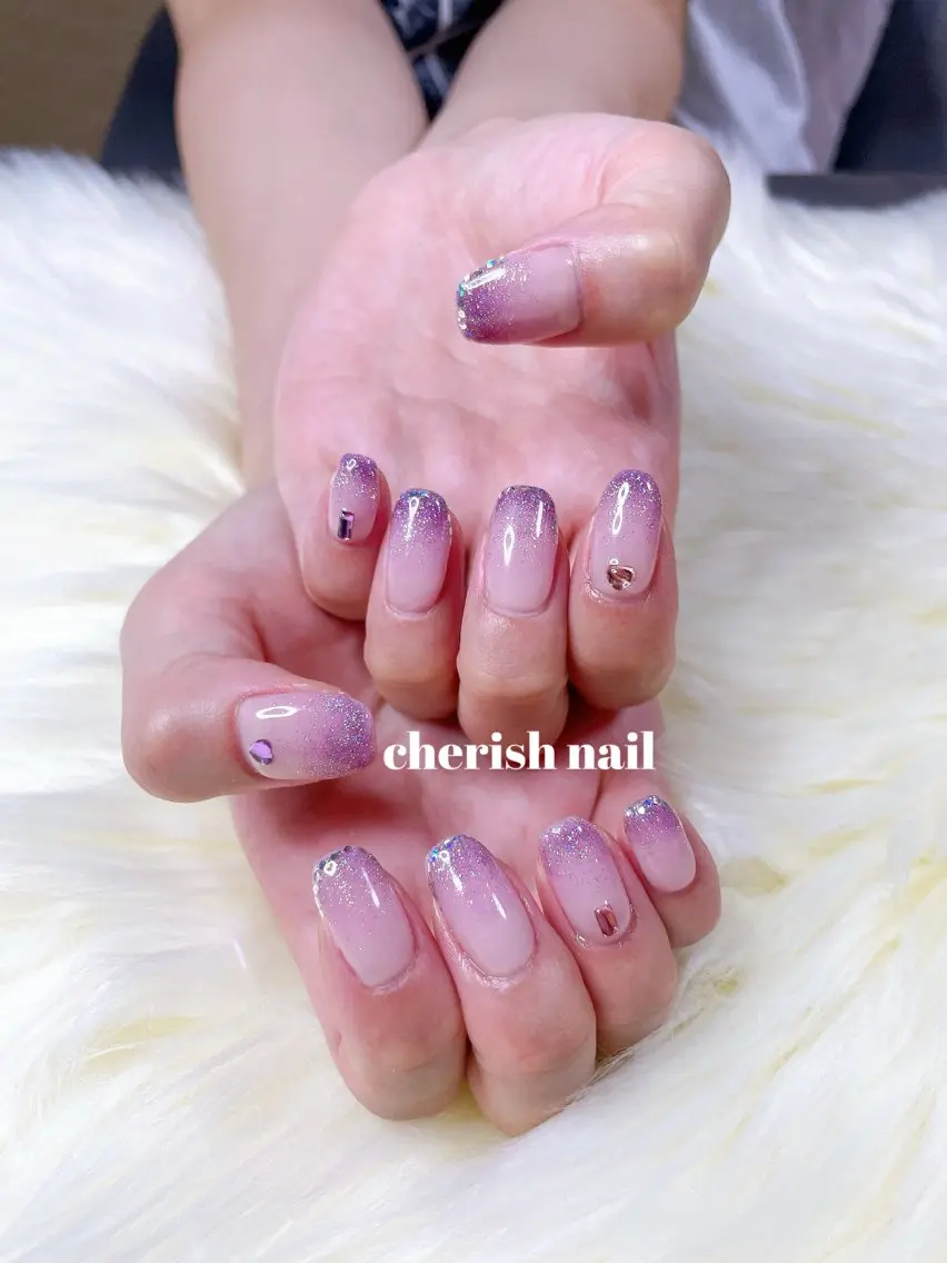 ネイル フレンチネイル グラデーション ハンドネイル cherish nailのネイルデザイン