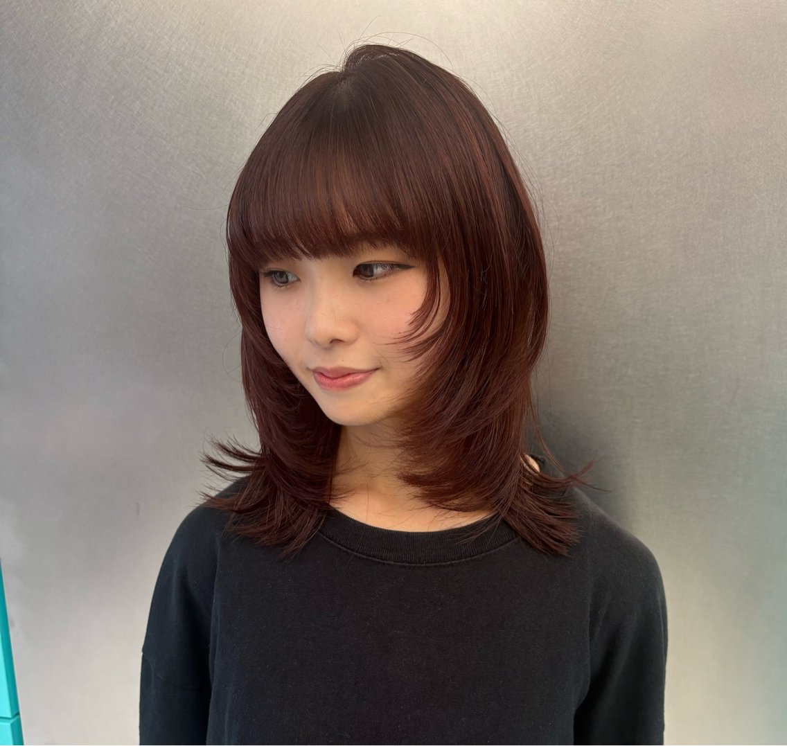 ミディアム カラー カット ハイトーン/個性派 レイヤーmiyu🪽のヘアスタイル