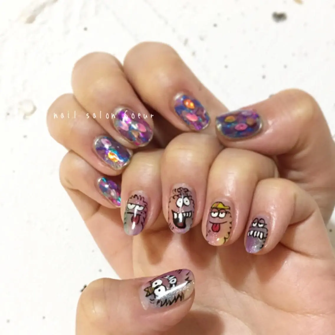 ネイル アートネイル ジェルネイル 持ち込み ハンドネイル nail salon Soeurのネイルデザイン