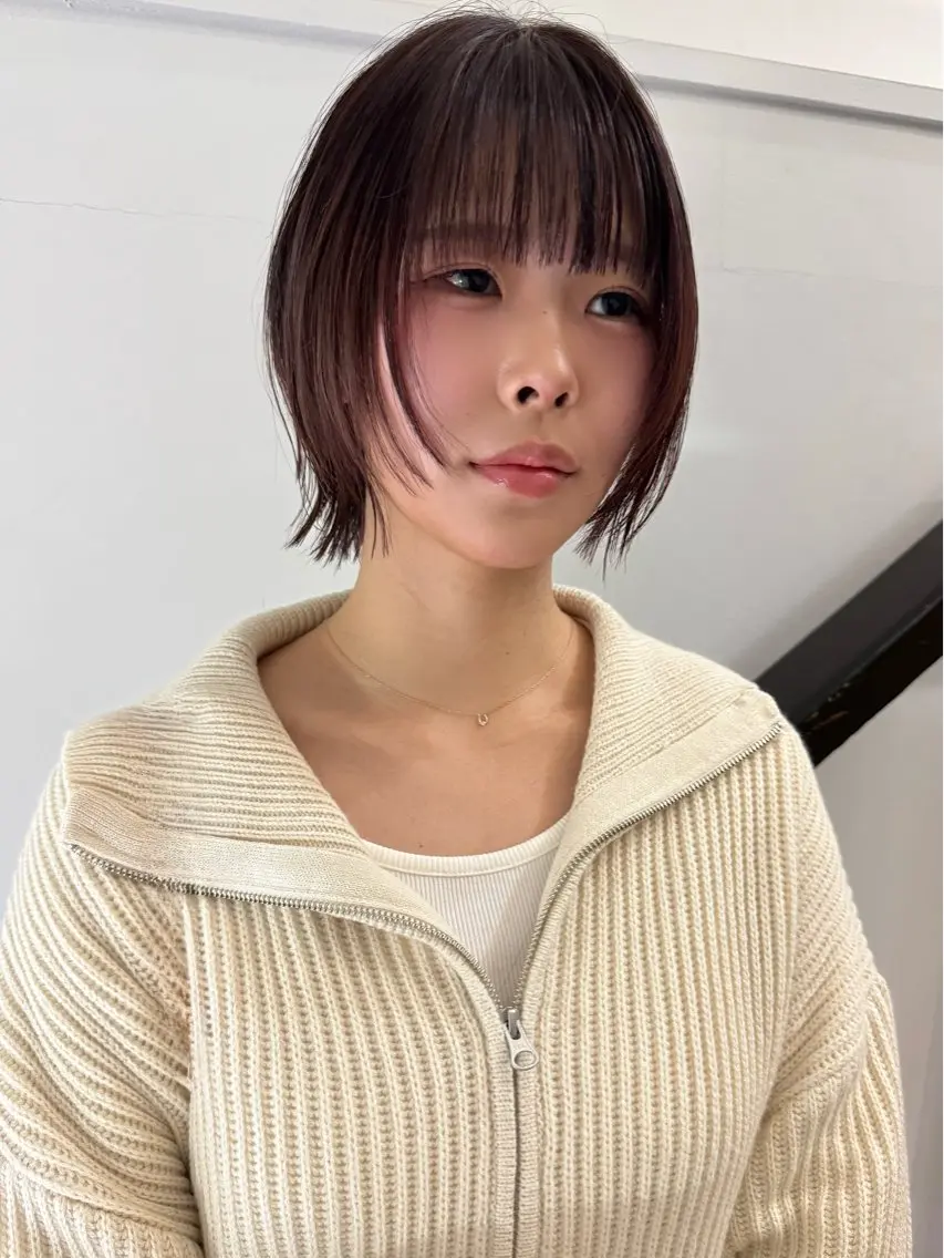 ショート ミルクティーベージュ レイヤー/あげは🎀のヘアスタイル
