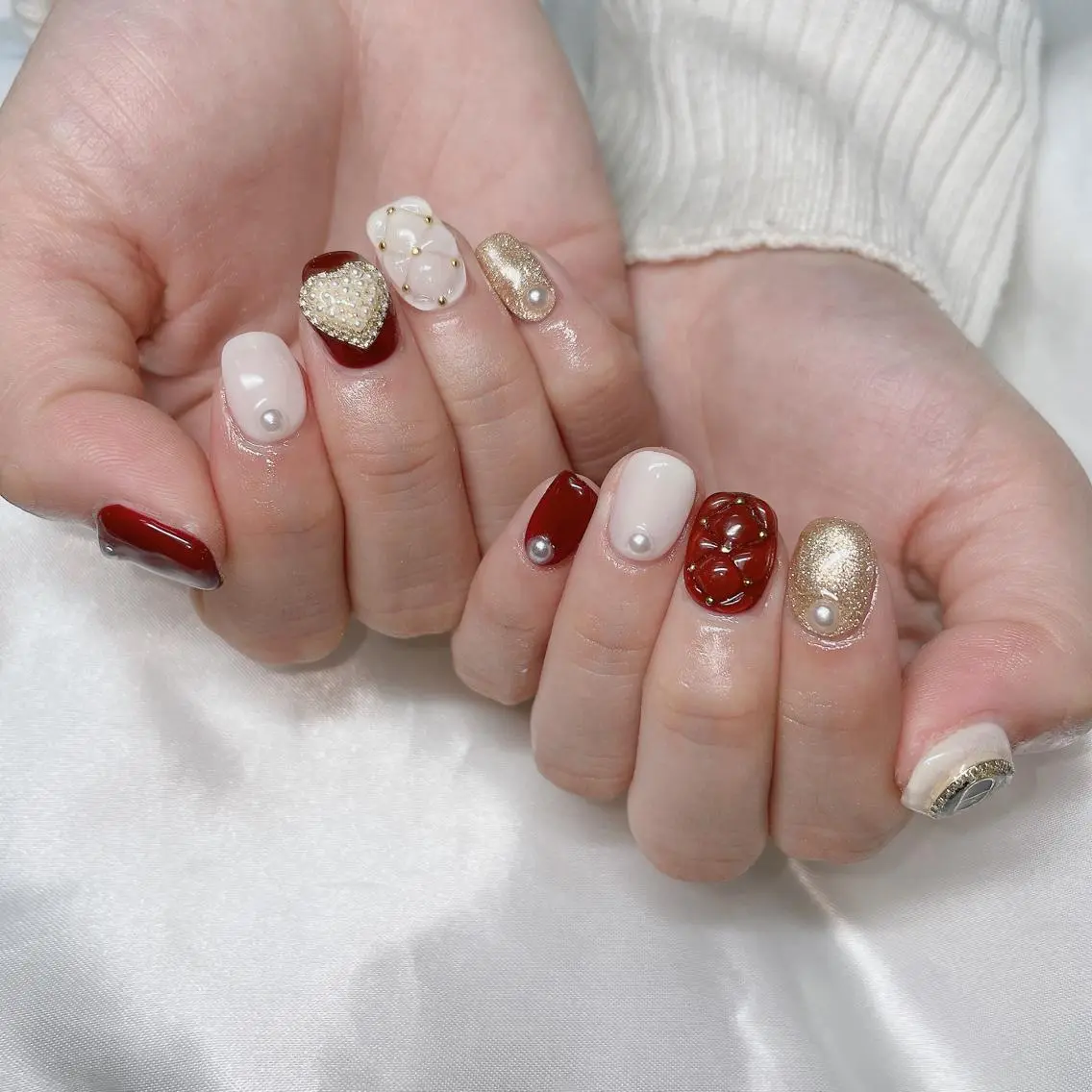 ネイル チークネイル フラッシュネイル フットネイル フレンチネイル キラキラネイル ハンドネイル merci nailのネイルデザイン