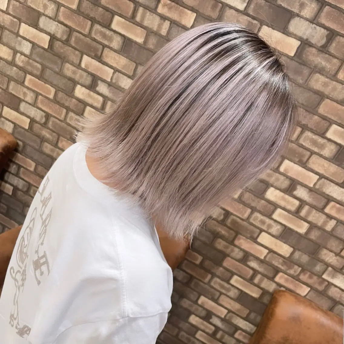 ショート ヘアカラー トリートメント ブリーチ/バレイヤ ージュ川端裕司のヘアスタイル