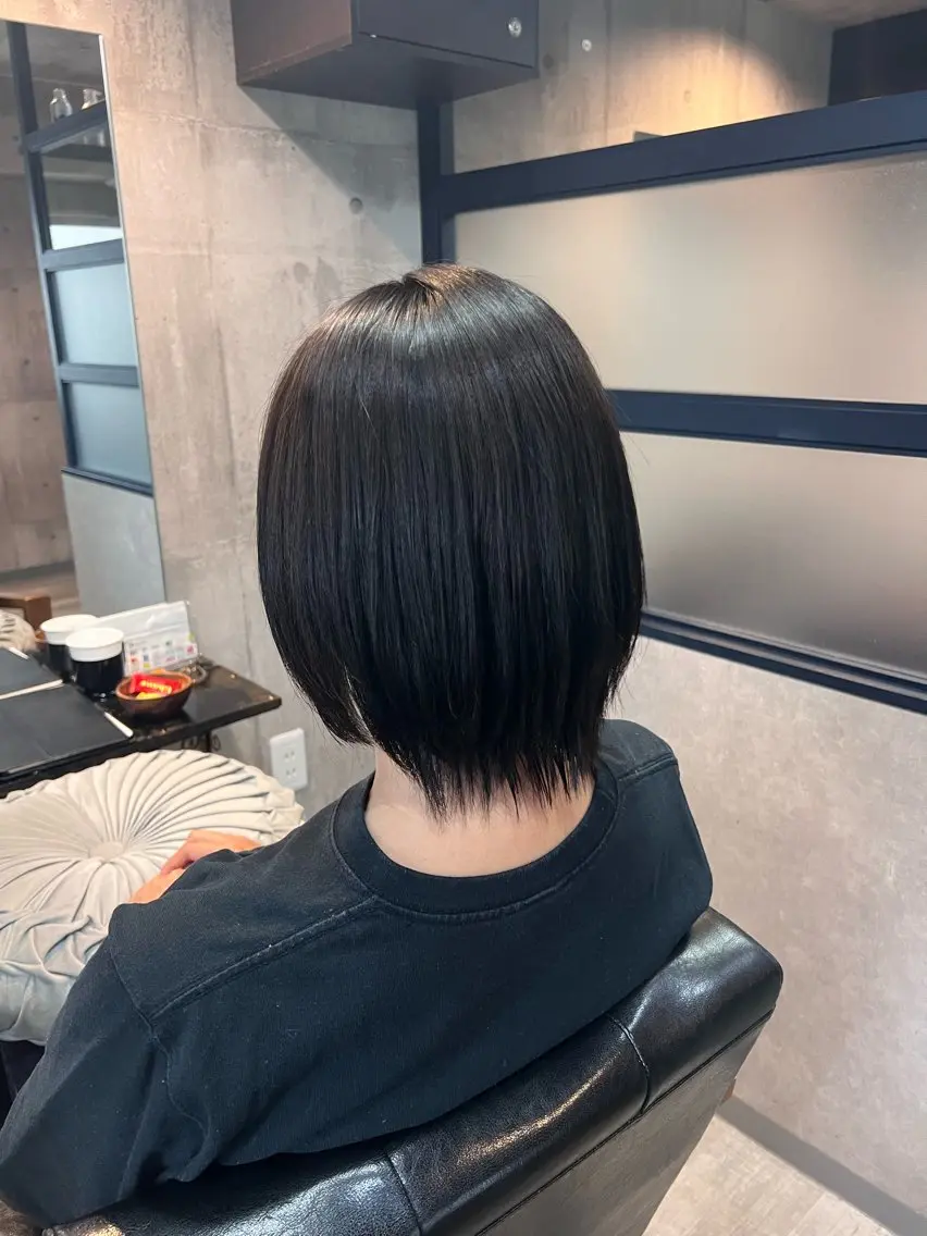 ショート カラー ヘアアレンジ ブルーカラー パープルカラー トリートメント 髪質改善🫧‪ りこのヘアスタイル
