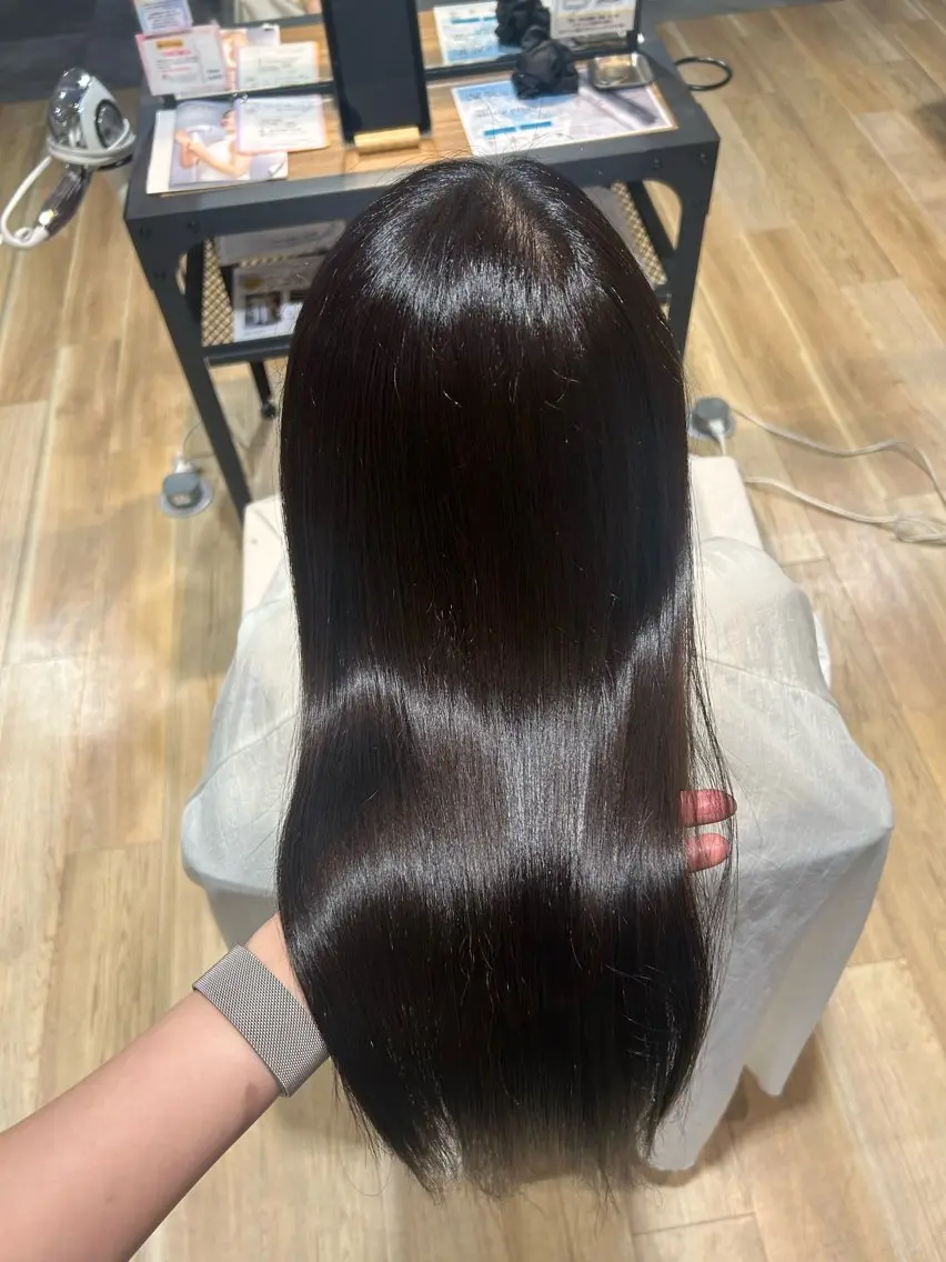 ロング たなかまなか 髪質改善のヘアスタイル