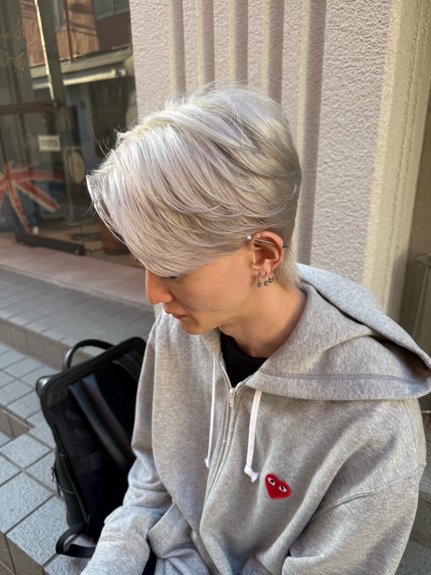 ショート ヘアカラー トリートメント 【副店長】DAYS 2nd 久木山湧也のヘアスタイル