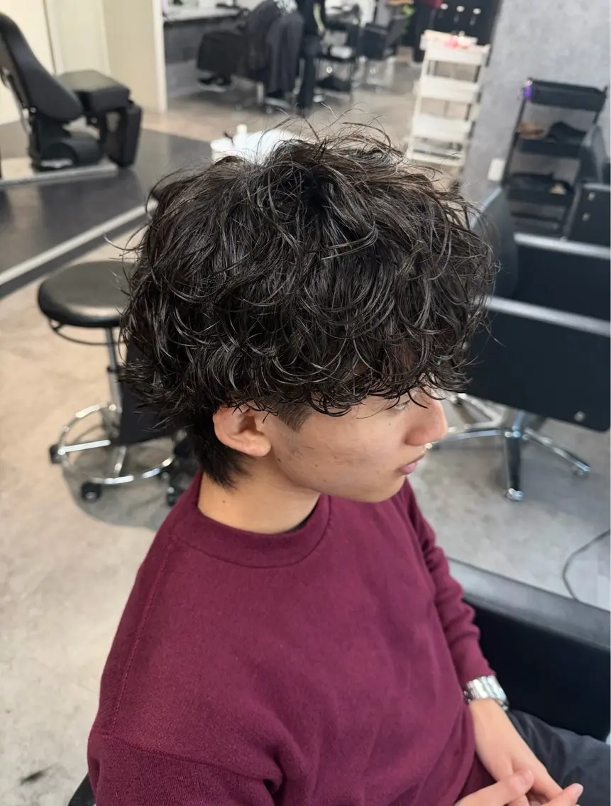 パーマ カット パーマ トリートメント シャドウパーマ/立川 メンズ/コタロウのヘアスタイル