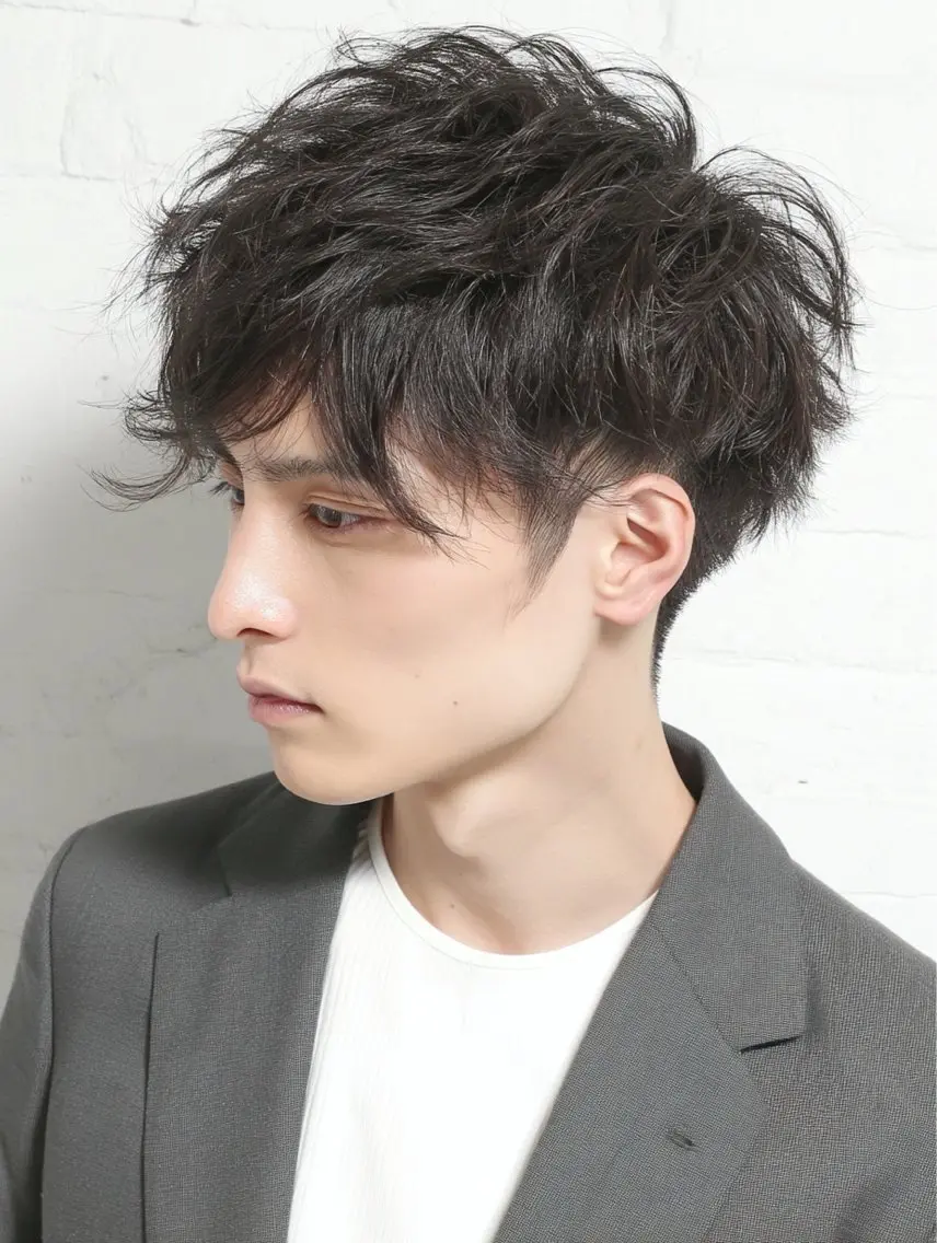 パーマ メンズ 松谷 圭のヘアスタイル