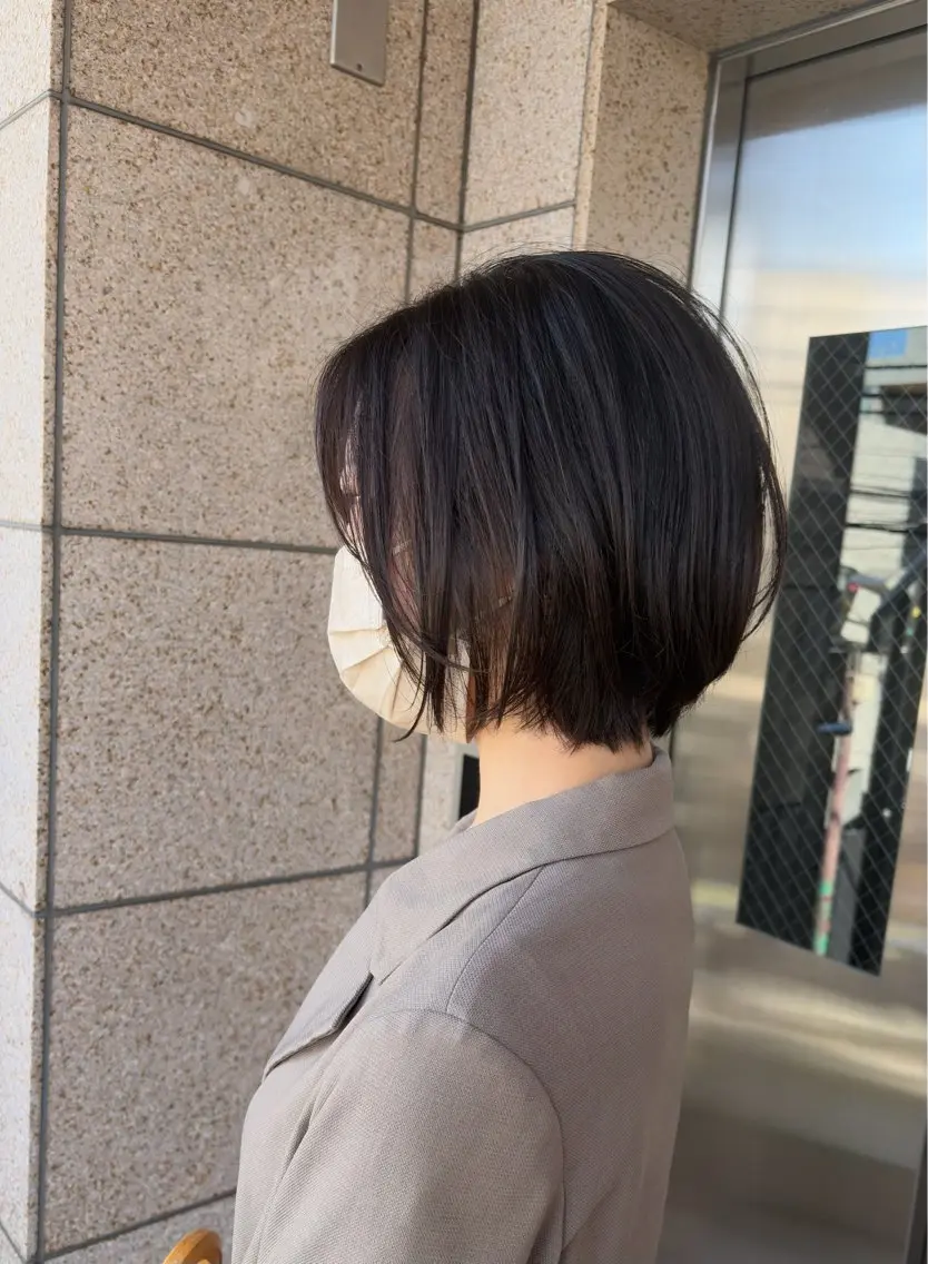 ミディアム カット 縮毛矯正 go s go(e) 店　コンドウマチコのヘアスタイル