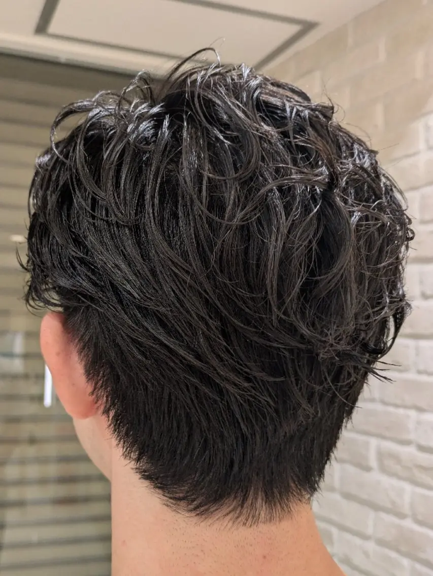 メンズ パーマ メンズパーマ ニュアンスパーマ カット パーマ 佐々木 萌のヘアスタイル