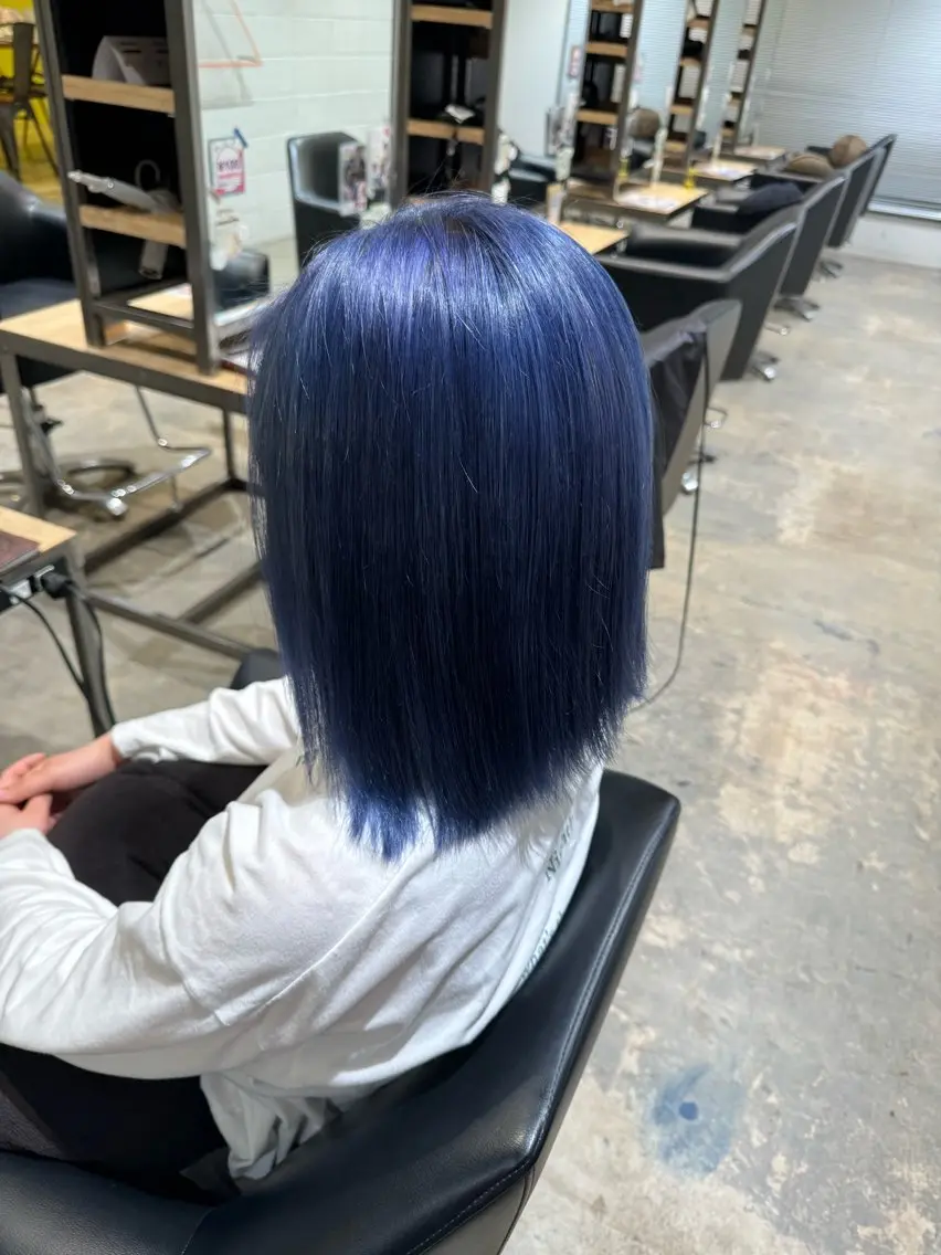 カラー ブルーカラー ネイビーカラー 大谷 央翔のヘアスタイル