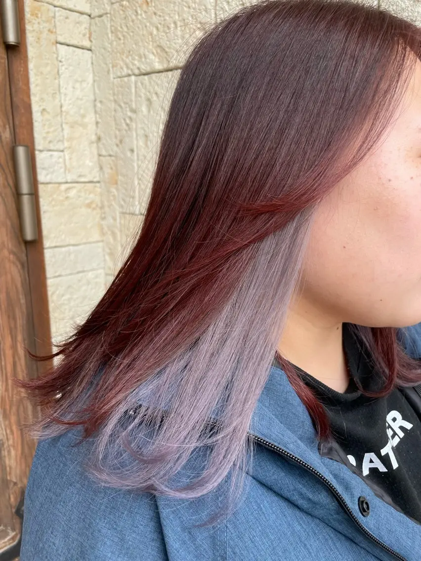ミディアム ピンクブラウン 木村 一葵のヘアスタイル