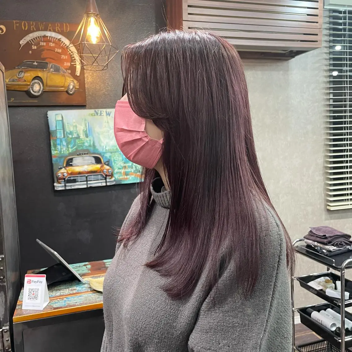 ロング カラー ハイライトカラー ラベンダーカラー ピンクカラー ピンクラベンダー ハイライト 山本 琴乃🦭のヘアスタイル