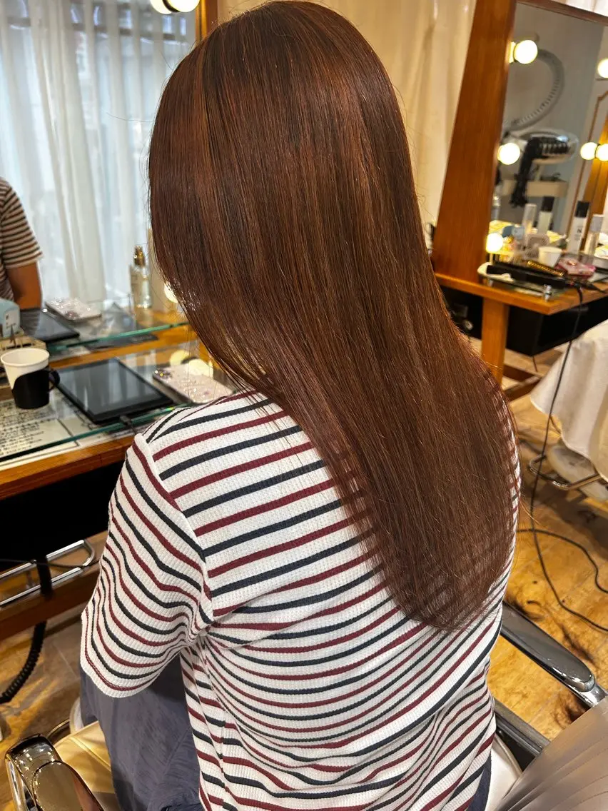 ロング カラー ヘアカラー トリートメント 縮毛矯正/カラー/ 松田健佑のヘアスタイル