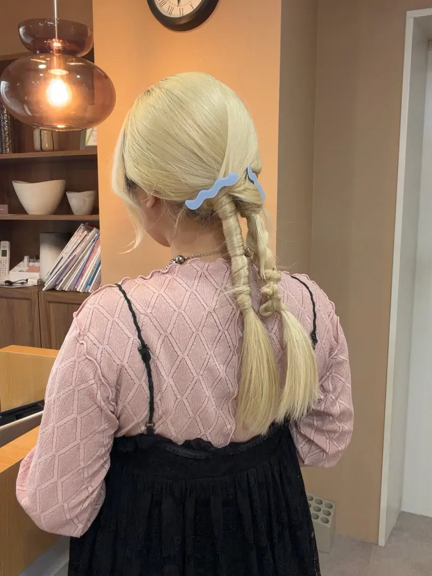 ロング カラー ヘアアレンジ ヘアセット [lani ] konatsuのヘアスタイル