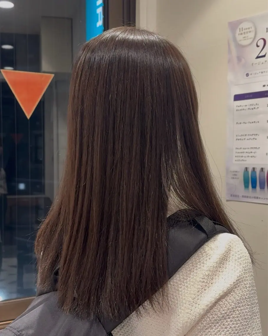ミディアム カラー ヘアカラー トリートメント Ash 都立大学 / 奥寺沙菜🐈⬛のヘアスタイル