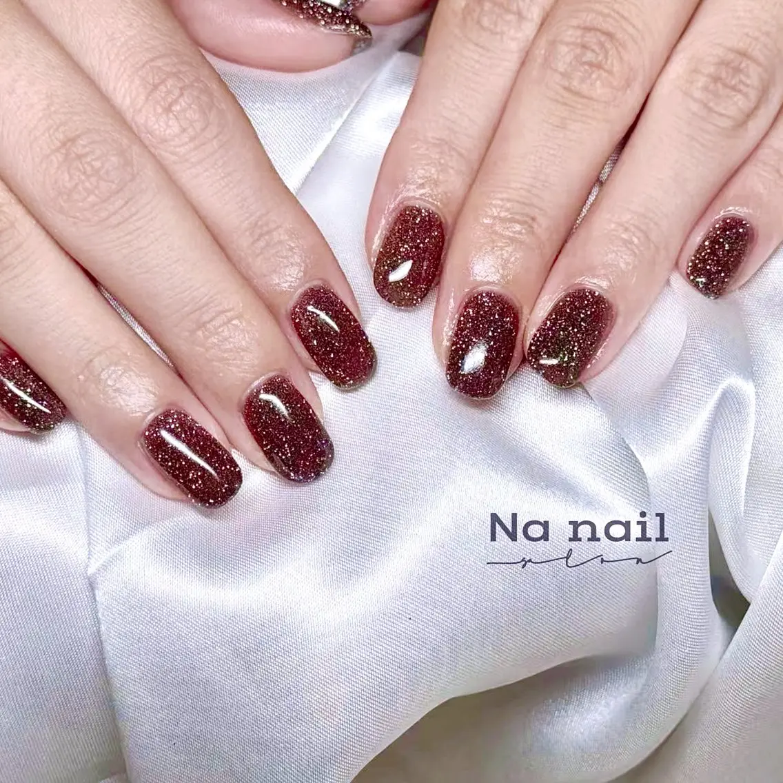 ネイル ブラウン ハンドネイル Anna nailのネイルデザイン