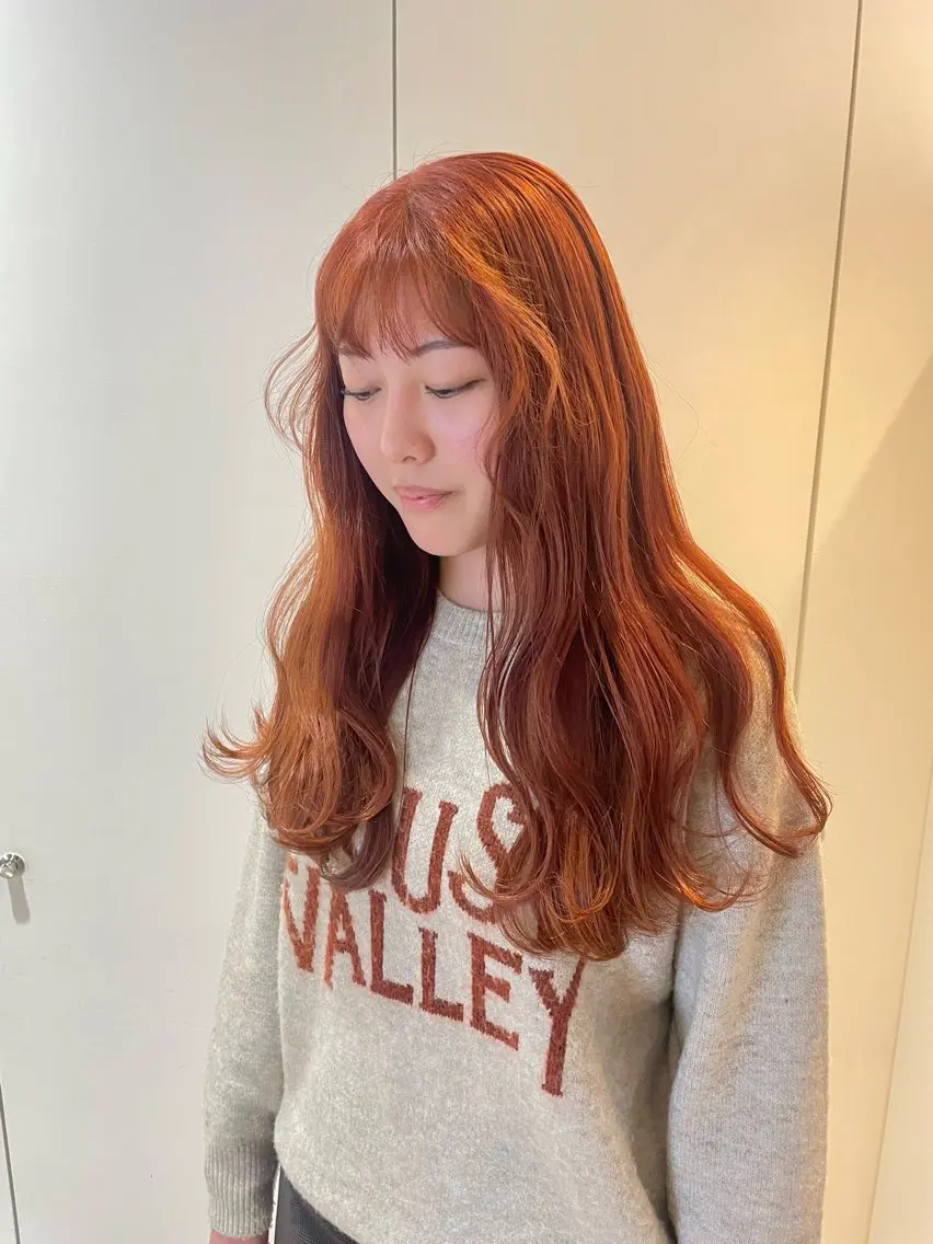 ロング 前田 菜奈子のヘアスタイル