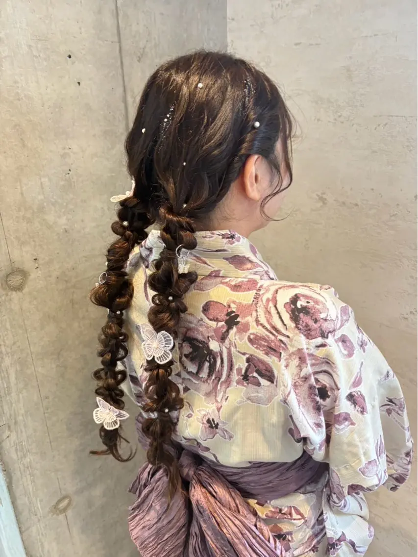 ロング ヘアアレンジ ヘアセット 美髪× ヘアセット✨Araiのヘアスタイル