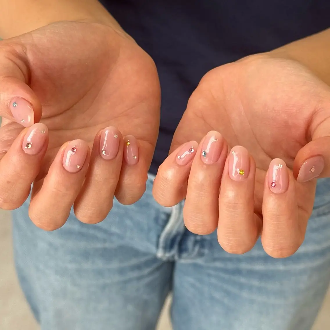 ネイル アートネイル ピンク シンプルネイル ハンドネイル __shiho. nailのネイルデザイン