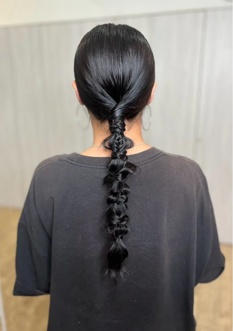 ヘアアレンジ ヘアセット ミホ/ ブリーチ/コーンロウのヘアスタイル