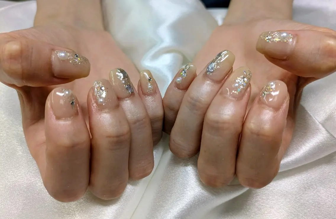 ミディアム ハンドネイル Luna Nail& Eyebrow小野瀬のネイルデザイン