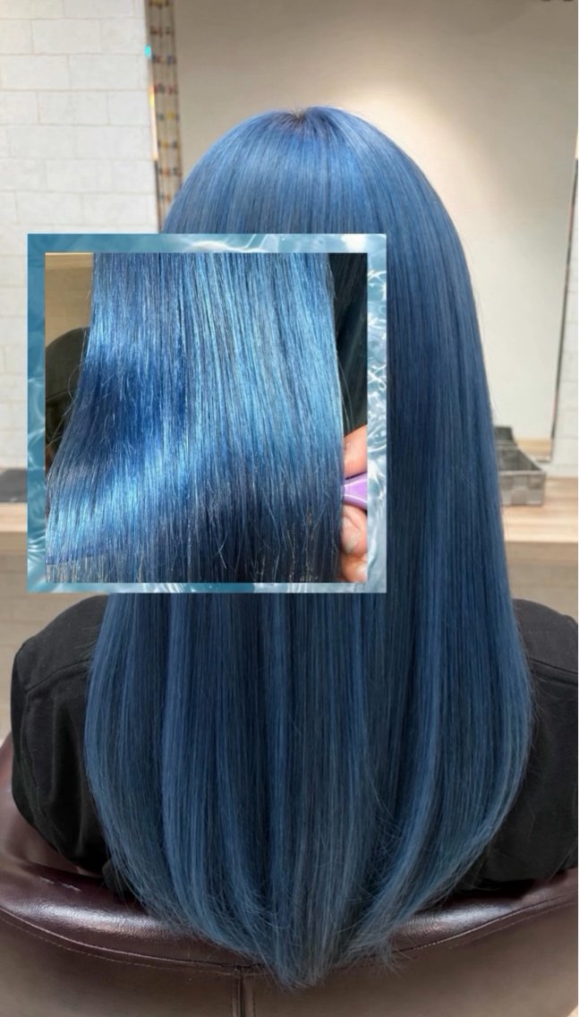 ロング トリートメント ヘアカラー 大賀 鈴のヘアスタイル