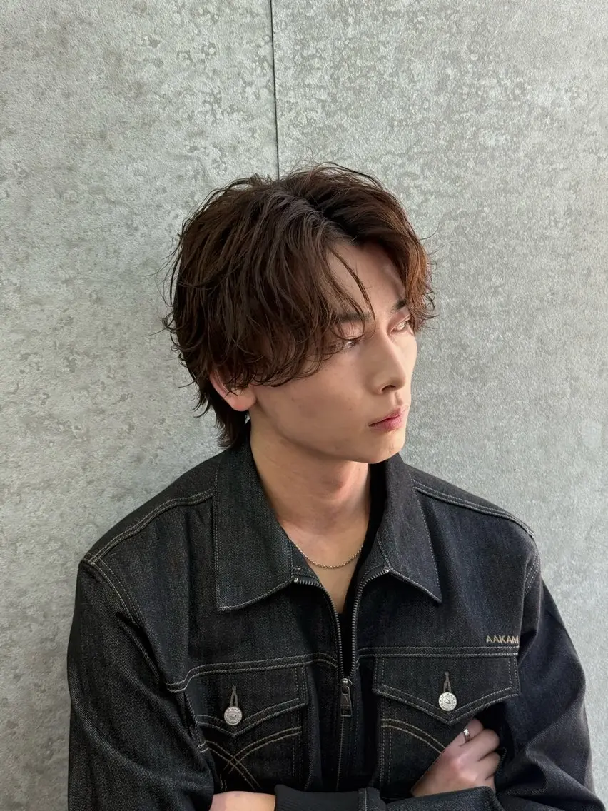 パーマ メンズ 深谷 侑亮のヘアスタイル