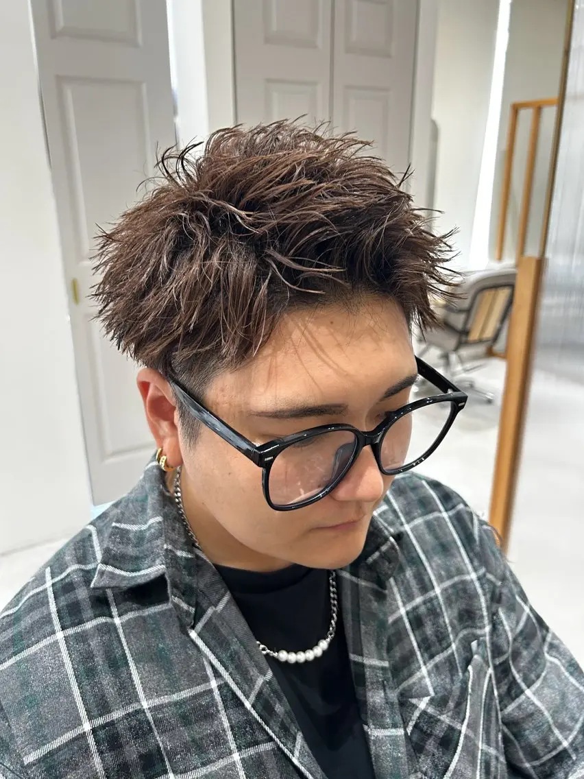 カラー メンズ スパイキーショート 🫧艶髪ボブ🫧 チカのヘアスタイル